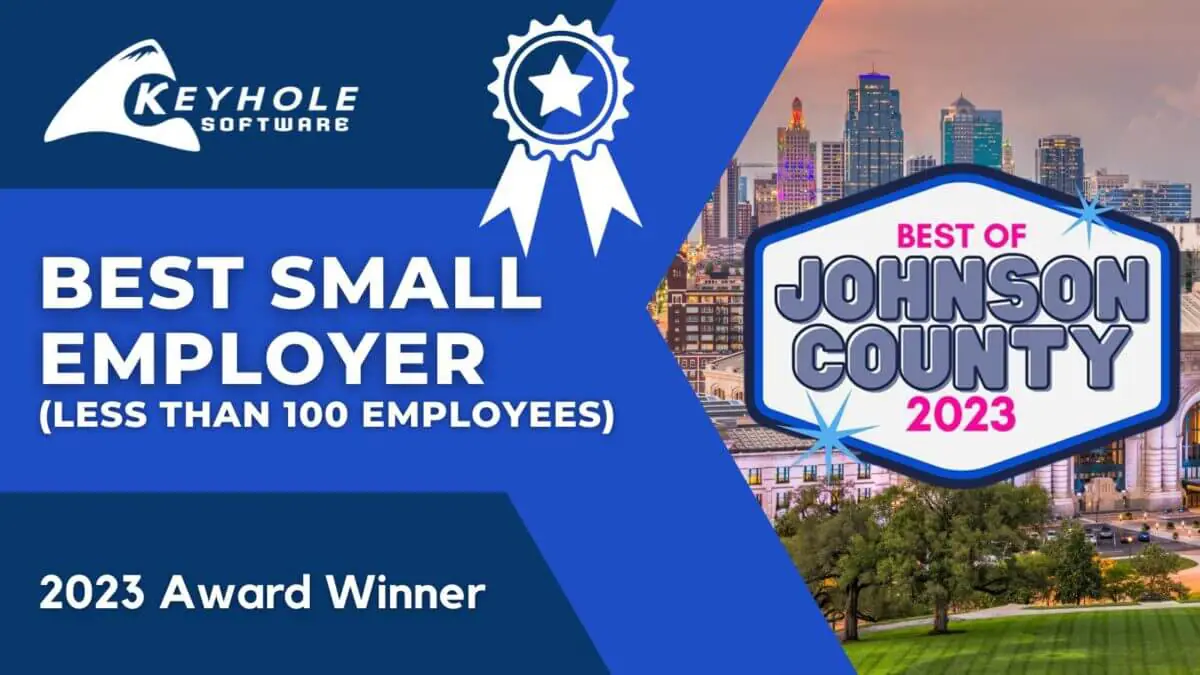 Featured image for “Keyhole Software: Best Small Employer in 2023 Best of Johnson County Awards”